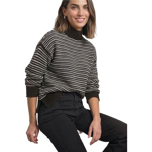 Street One Puloverji LTD QR_velvet sweater striped 303973 Slike