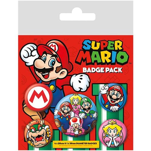 Pyramid bedževi Super Mario - Badge Pack Cene