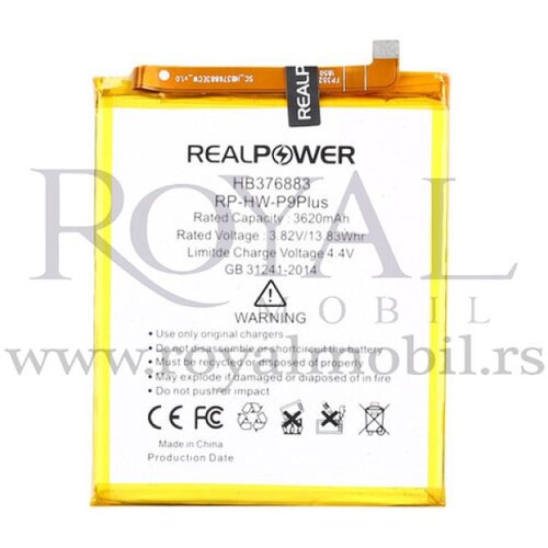 REAL POWER baterija  za huawei P9 plus (Hb376883ebw) 3620mAh Cene