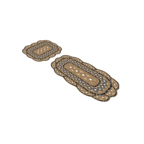 Hanah home set 2 prostirke za kupatilo Braon Cene