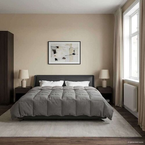  Ljetni pokrivač Svijetlo siva 200 x 220 cm Mikrovlakna - Svjetlosiva 200 x 220 cm Slike