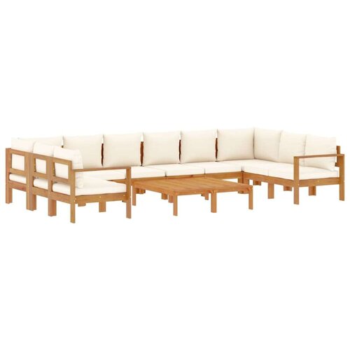 8-dijelna set vrtnih sofa s jastucima masivno bagremovo drvo Slike