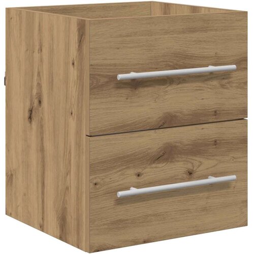 vidaXL Omarica za umivalnik s predalom Umetni hrast 38,5 x 41 x 48 cm Cene