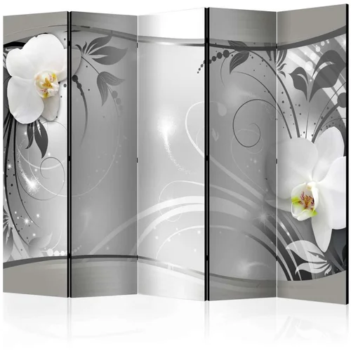  Paravan u 5 dijelova - Silver Abstract II [Room Dividers] 225x172