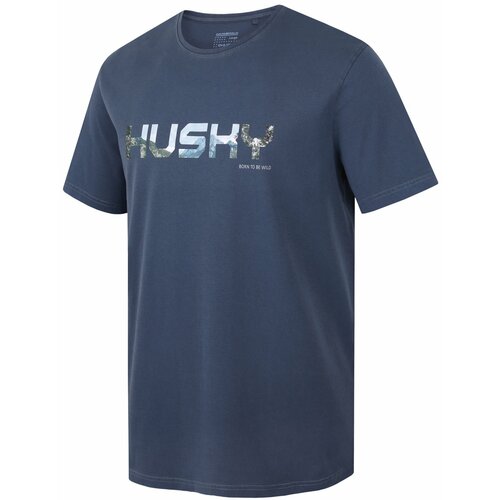 Husky Men's cotton T-shirt Tee Wild M dark blue Cene