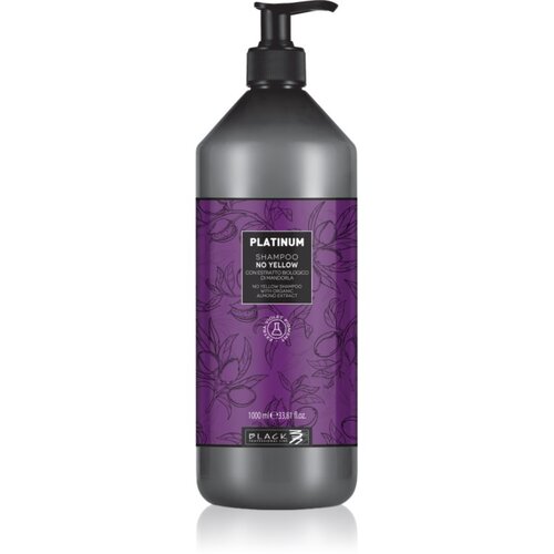 Black Professional Line Line Platinum No Yellow Shampoo &scaron;ampon brez sulfatov za nevtralizacijo rumenih odtenkov 1000 ml Cene