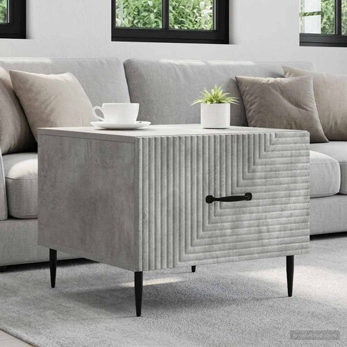  Kava Stol Betonska siva 49 x 50 x 40 cm Konstruirano drvo Slike