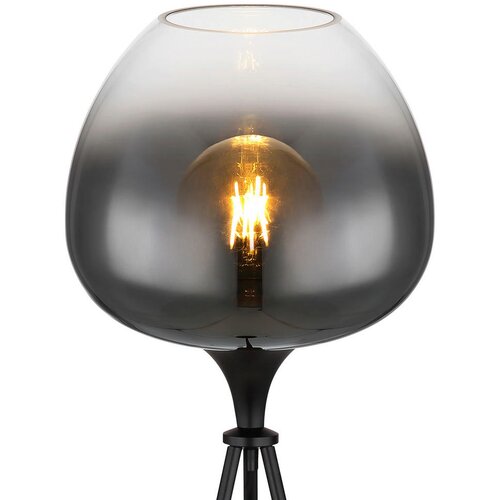 Globo 15548S1 - Podna lampa MAXY 1xE27/60W/230V crna Slike