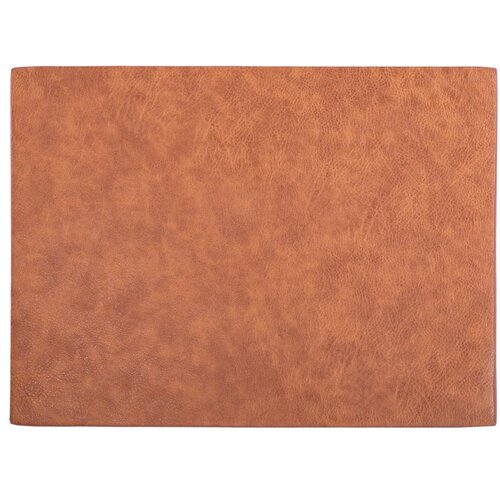 ZicZac narančasto-smeđa prostirka s imitacijom kože Troja Rectangle, 33 x 45 cm Cijene