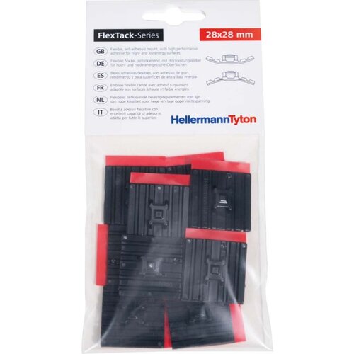 Hellermann Tyton 10 kosov Lepilna podlaga fleksibilna FMB4APTIPA66HSBK, (20890686) Cene