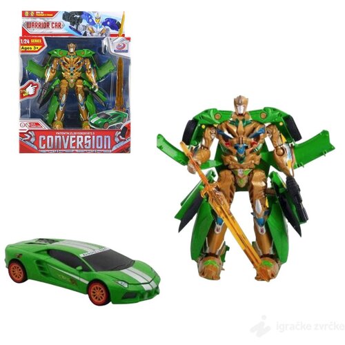 RAZNO Transformers igračka WARRIOR CAR - zeleni Cene