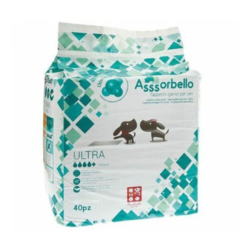 Ferribiella pelene - prostirke za pse ultra assorbello sa hloroheksidinom 60x90 (40kom) Slike