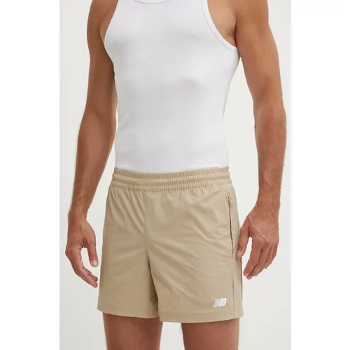 New Balance Kratke hlače za trening Athletics Stretch boja: bež, MS41517SOT