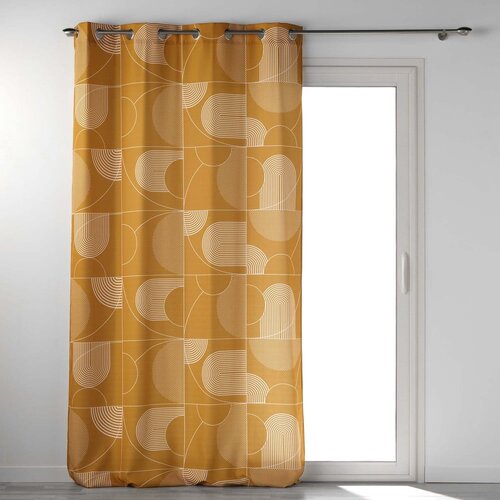 Douceur d int&amp;eacute;rieur Zavesa v bakreni barvi 140x280 cm Esquisse &amp;ndash; Slike