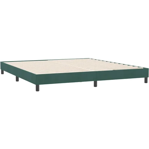 vidaXL posteljni okvir brez vzmetnice temno zelena 180x220 cm žamet, (21829697) vidaXL posteljni okvir brez vzmetnice temno zelena 180x220 cm žamet, (21829697)
