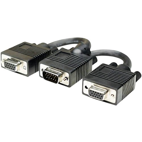 Manhattan SVGA-kabel [1x VGA-utikač &amp;lt;=&amp;gt; 2x VGA utičnica] 0,15m, 304559 Slike