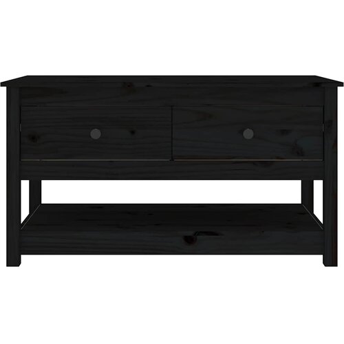  Stolić za kavu crni 102x49x55 cm od masivne borovine Slike