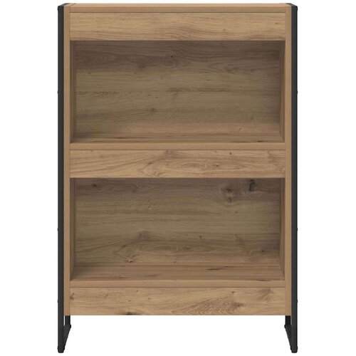 VidaXL Ormarić za knjige Umjetnička hrastovina 80 x 30 x 155 cm Slike