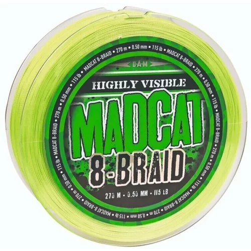 MADCAT 8-Braid Hi Vis Yellow 0,60 mm 61,2 kg 270 m