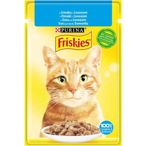 Friskies cat sos losos 85g hrana za mačke Slike