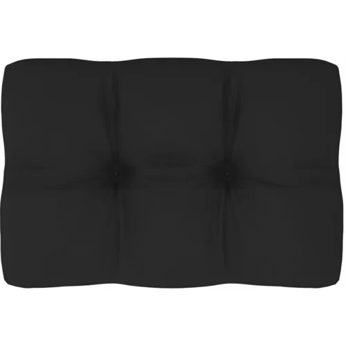 vidaXL Blazina za kavč iz palet črna 60x40x10 cm