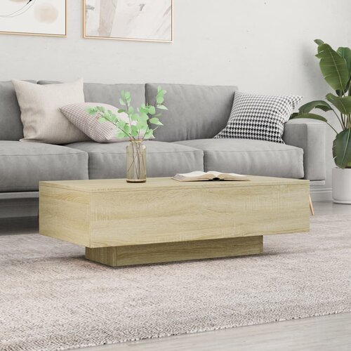 vidaXL Klubska mizica sonoma hrast 100x49,5x31 cm inženirski les Cene