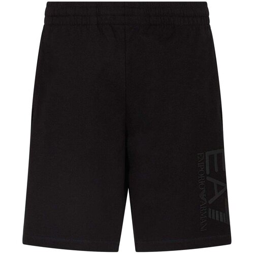 Ea7 Emporio Armani Visibility Bermuda Shorts Black Crna Slike
