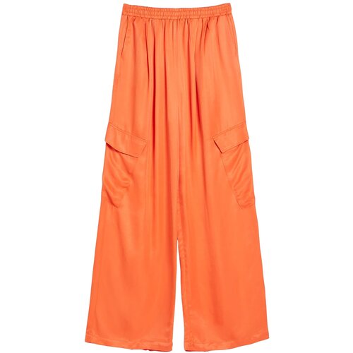 Bershka Kargo hlače oranžna Slike