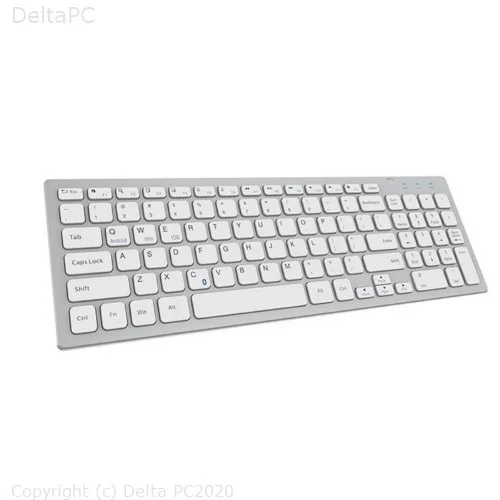 Everest KB-80W Bezicna tastatura bijelo-srebrena