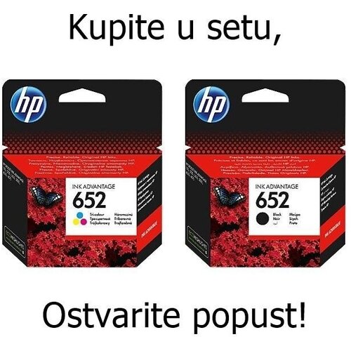 HP komplet kartu&scaron; nr.652 (BK + CMY), original Cene