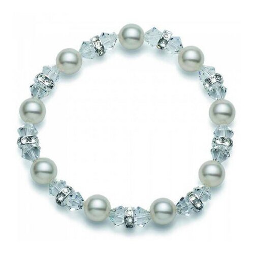  Ženska oliver weber pearl crystal narukvica sa swarovski belim perlama i kristalima ( 31003 ) Cene