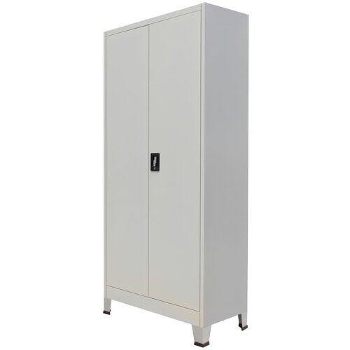 Furnova Pisarni&amp;scaron;ka omara z 2 vrati jeklo 90x40x180 cm siva, (21919631) Slike