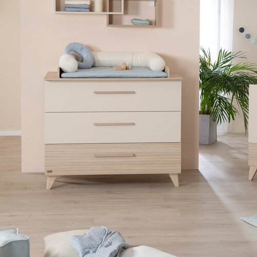 Roba krem/u prirodnoj boji dječja komoda u dekoru hrasta s promjenjivim stolom 110x98x75 cm sidney &amp;ndash; Slike