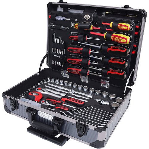 Ks Tools Komplet univerzalnega orodja 1/4&amp;#039;&amp;#039; + 1/2&amp;#039;&amp;#039;, 130 kosov, 6-roba oblika Slike