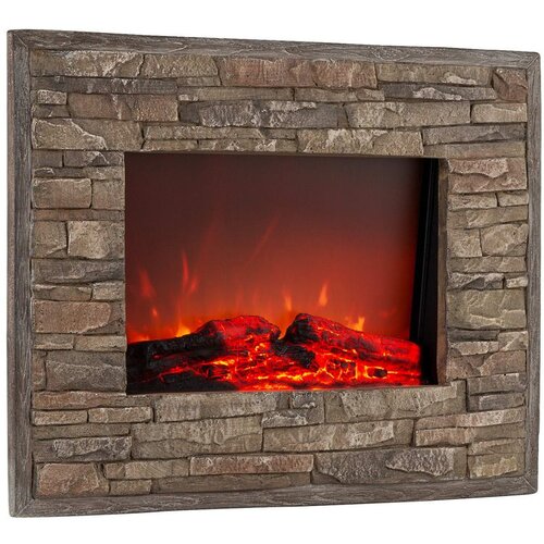 Klarstein Alpbach, električni kamin, 1800 W, 2 stopnji ogrevanja, 65 cm, videz kamna Cene