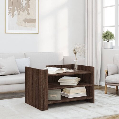 vidaXL Stolić za kavu smeđa boja hrasta 80x50x50 cm konstruirano drvo Cijene