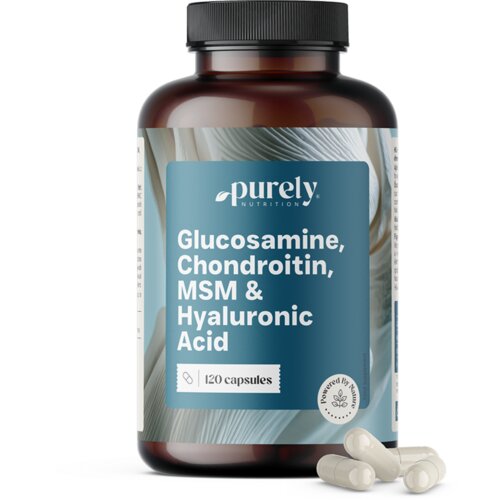  Glucosamine, Chondroitin, MSM & Hyaluronic Acid - 120 kaps. Cene