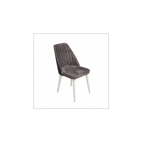 Arti trpezarijska stolica madrid tamno siva/bele v. sjaj 470x500x910 mm 775-090 Slike