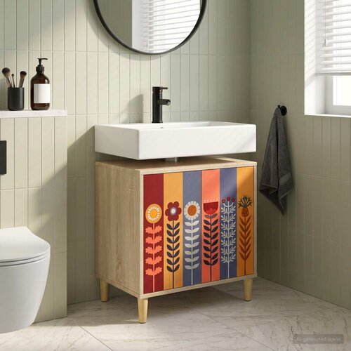  Kupaonski ormar ESSEN Sonoma 60 x 40 x 60 cm Konstruirano drvo Cijene