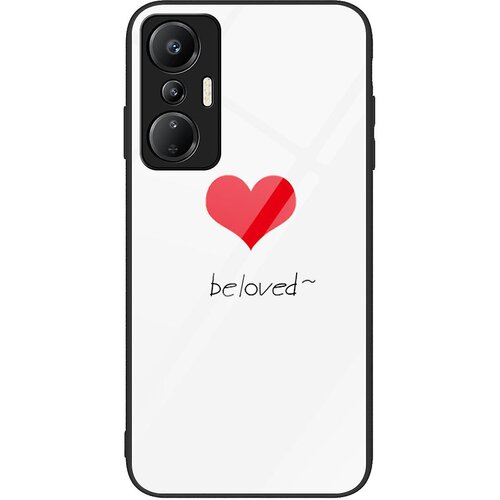 INORCO Za Infinix Hot 20S 4G hrbtni pokrovček iz kaljenega stekla PC+TPU etui za telefon s tiskanjem vzorcev, (22035567) Slike