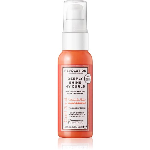 Revolution Haircare My Curls 3+4 Deeply Shine My Curls večnamensko olje za kodraste lase 50 ml Slike