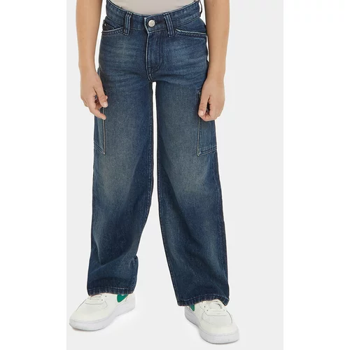 Calvin Klein Jeans Jeans hlače Skater Utility IB0IB01779 Mornarsko modra Relaxed Fit