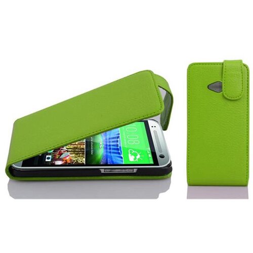 Cadorabo Ohišje, združljivo z HTC ONE M8 MINI v jabolčno zelena - Zaščitni ovitek v obliki flipa iz teksturiranega umetnega usnja, (20558840) Cene