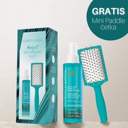 Moroccanoil Detangling duo 2024 Set Leave in i četka Cijene