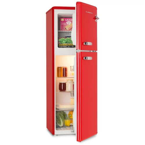 Klarstein Audrey, kombinirani hladilnik z zamrzovalnikom, 97l/39l, Retro-Look, 2 nivoja