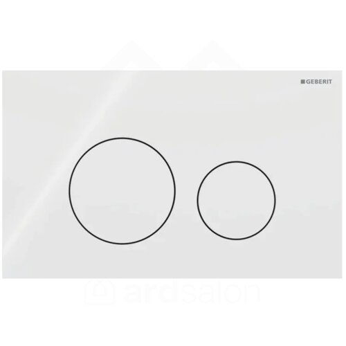 Geberit Sigma40 Round tipka za dvokoličinsku tehniku ispiranja bela - staklo 115.628.SI.1 Cene