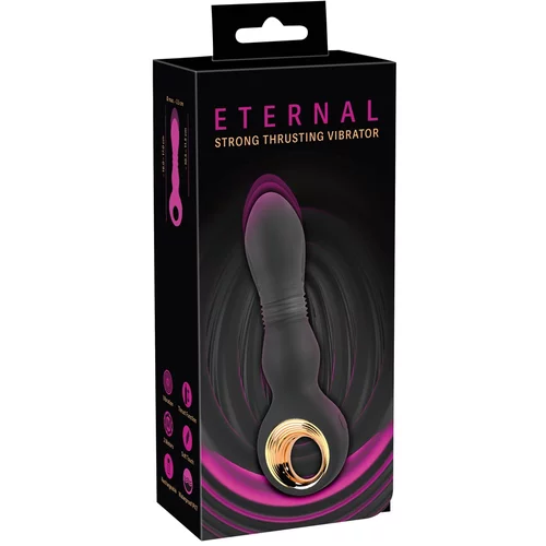 Eternal Strong Thrusting Vibrator Black
