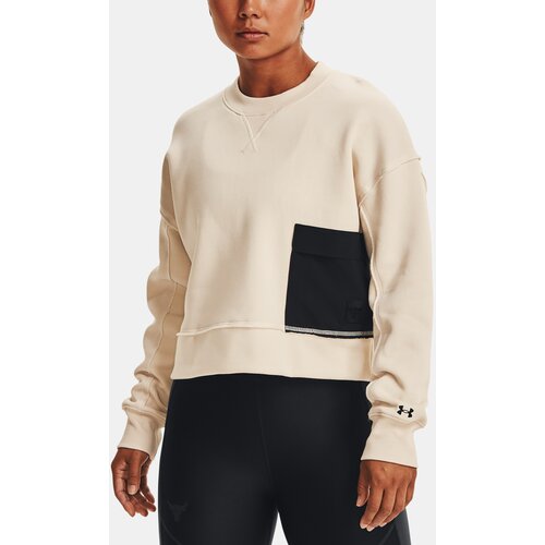 Under Armour Sweatshirt UA Prjct Rock Fleece Crew-WHT - Women's Cijene