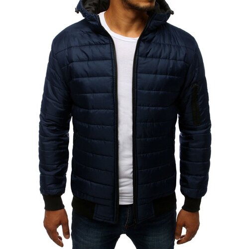 DStreet Kurtka męska pikowana bomber jacket granatowa Slike