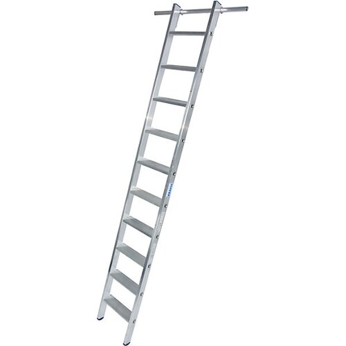 Krause-werk regalna aluminijasta lestev s kavlji Stabilo 10 stopnična 125132 Cene